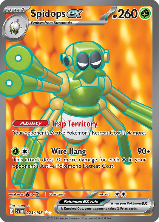 Spidops ex - 223/198 - Full Art Rare