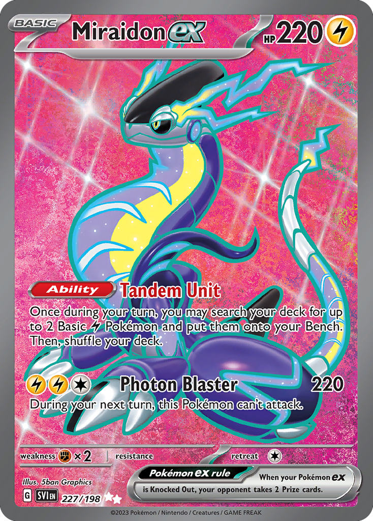 Miraidon ex - 227/198 - Full Art Rare