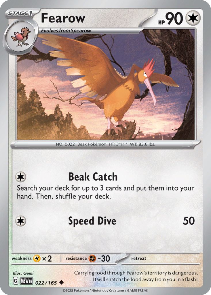 Fearow - 22/165 - Uncommon