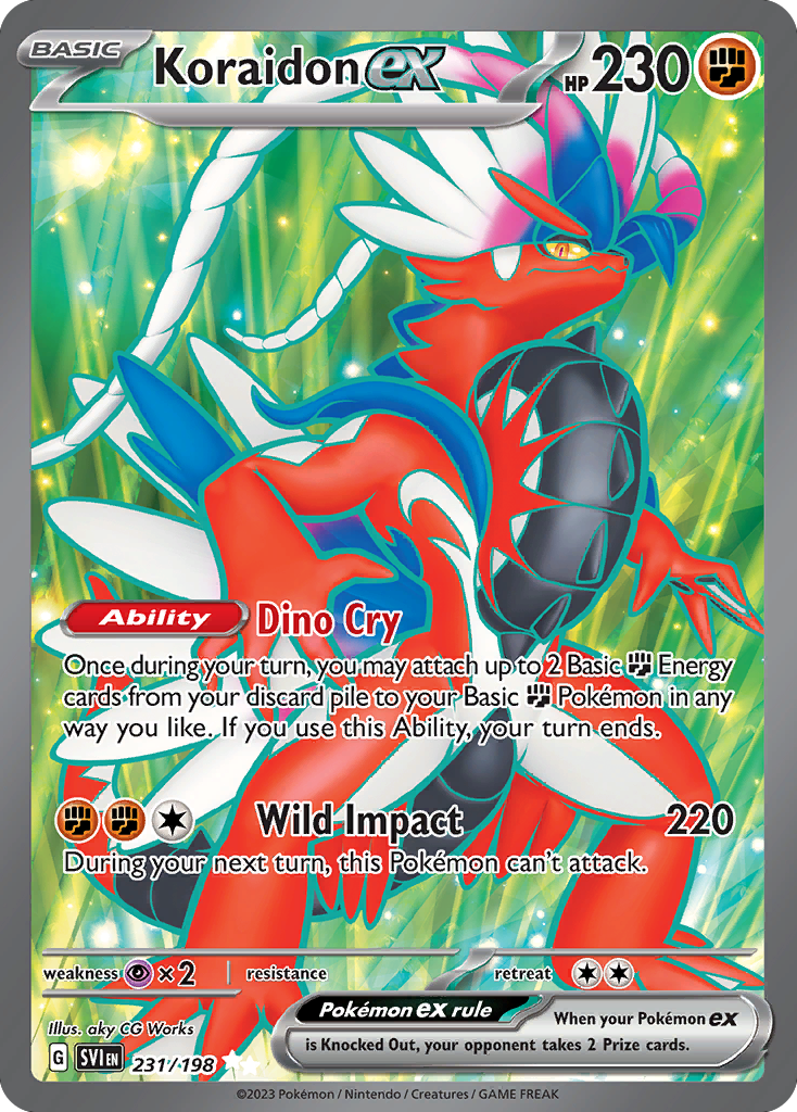 Koraidon ex - 231/198 - Full Art Rare