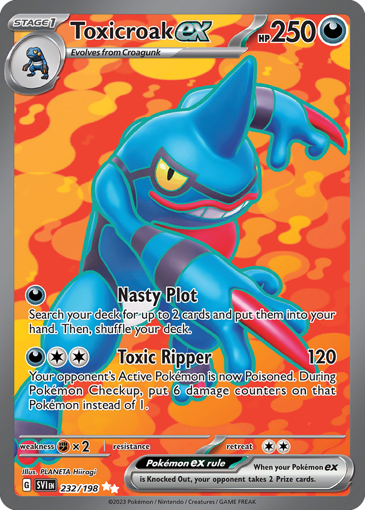 Toxicroak ex - 232/198 - Full Art Rare