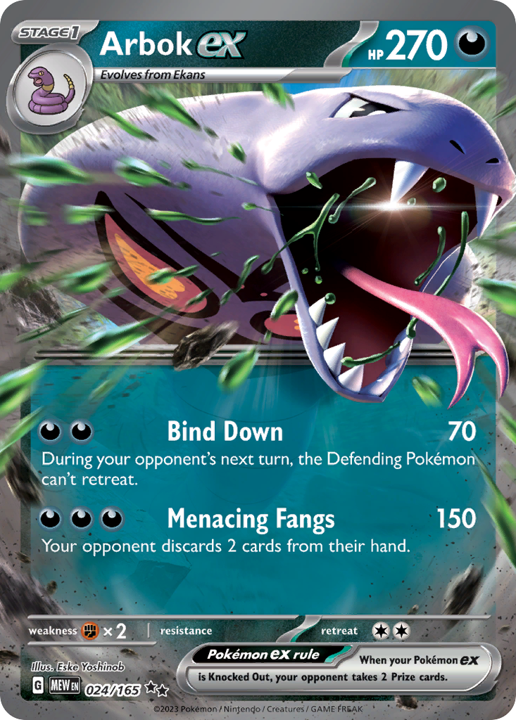 Arbok ex - 24/165 - Ultra Rare