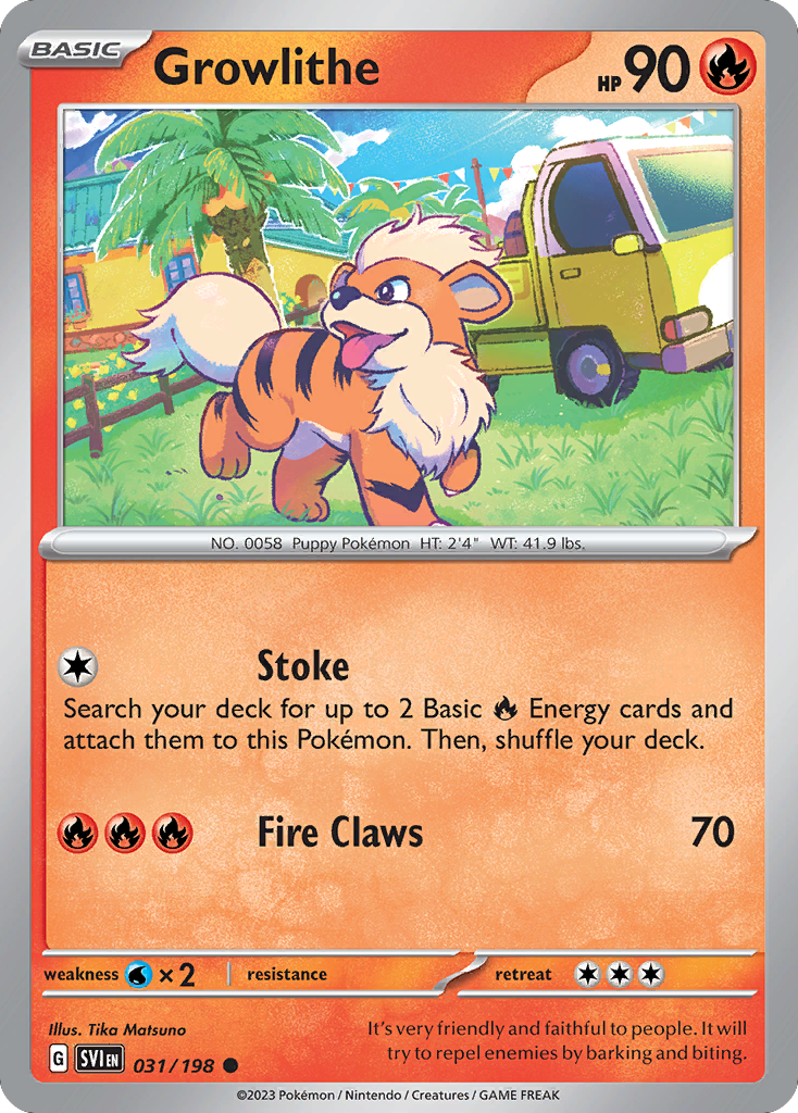 Growlithe - 31/198 - Common