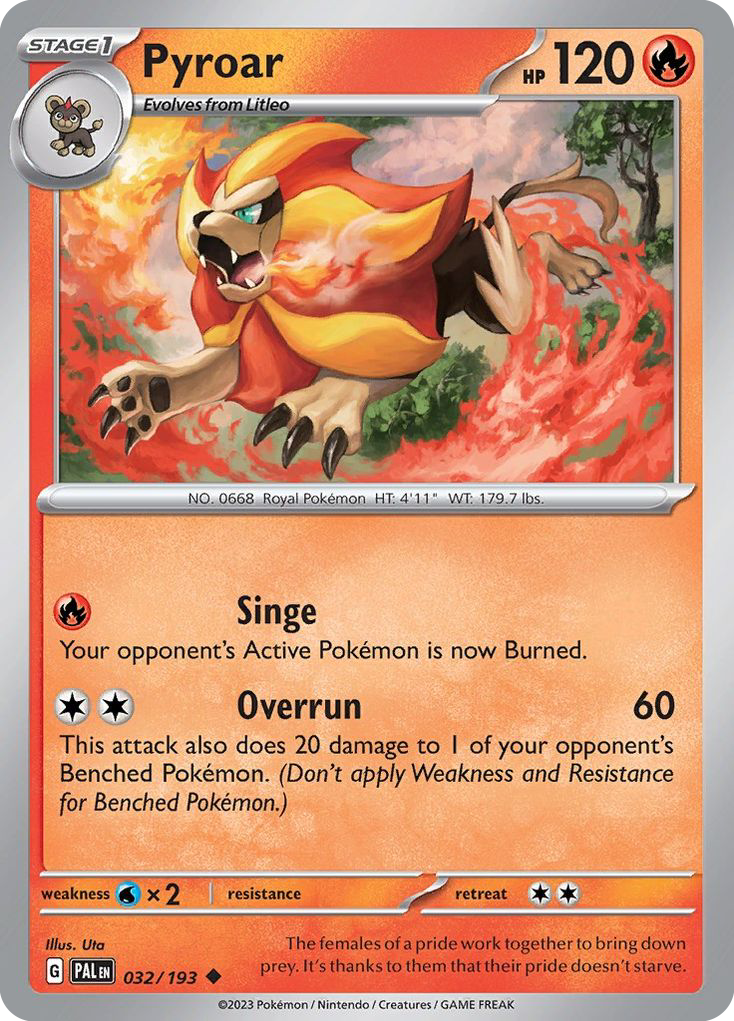 Pyroar - 32/193 - Uncommon