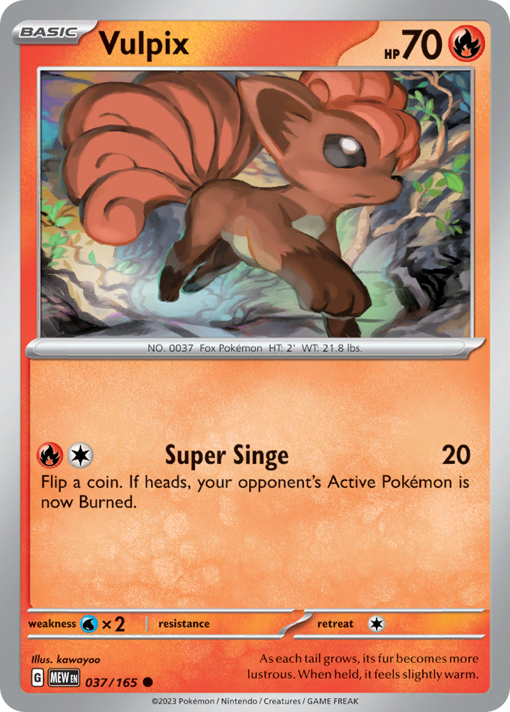 Vulpix - 37/165 - Common