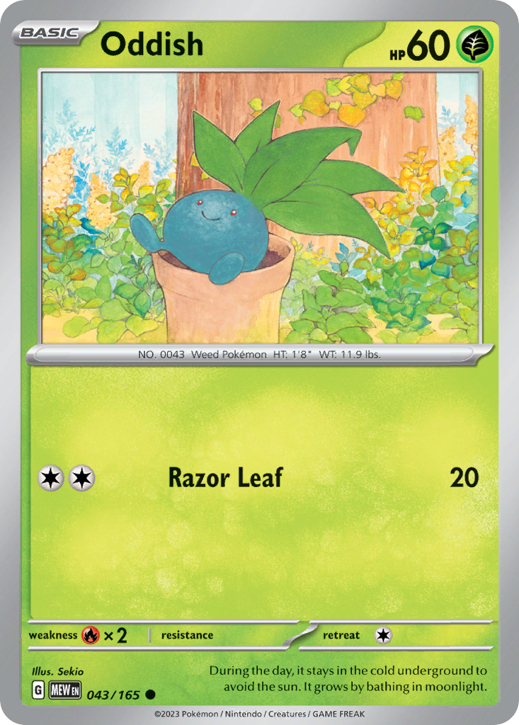 Oddish - 43/165 - Common