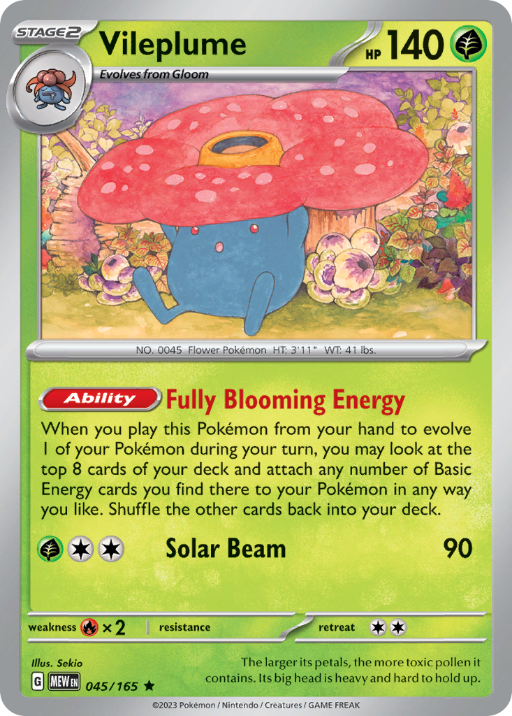 Vileplume - 45/165 - Rare