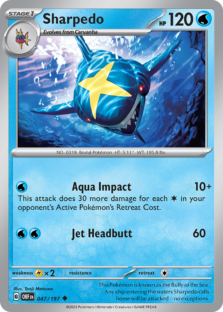 Sharpedo - 47/197 - Uncommon