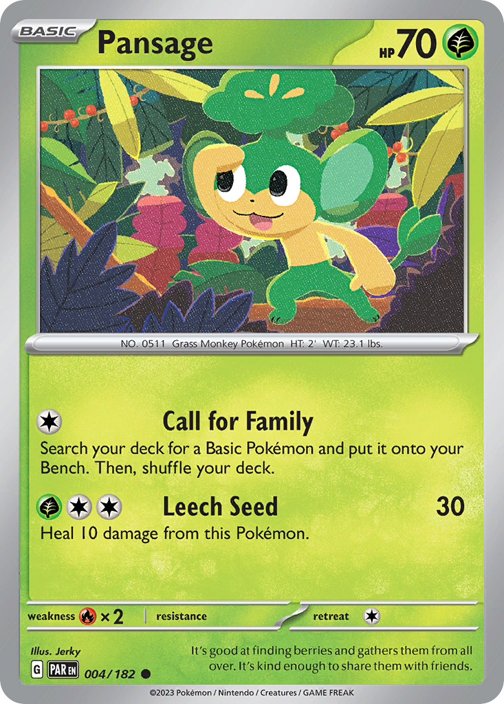 Pansage - 4/182 - Common
