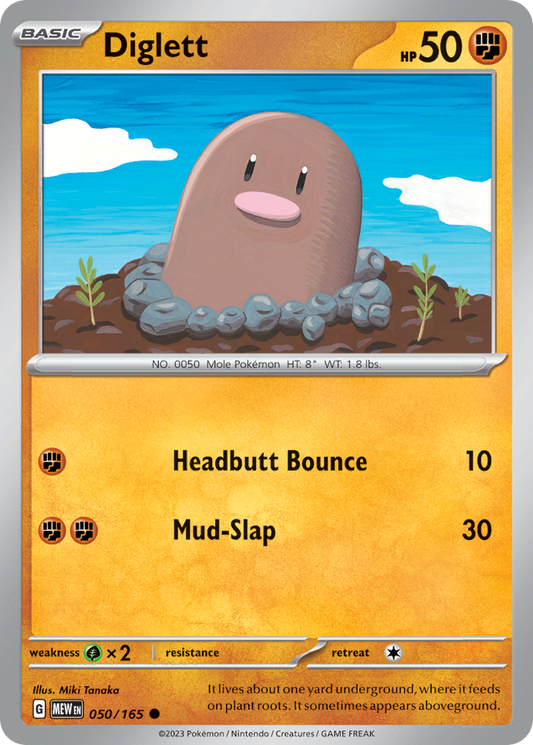 Diglett - 50/165 - Common