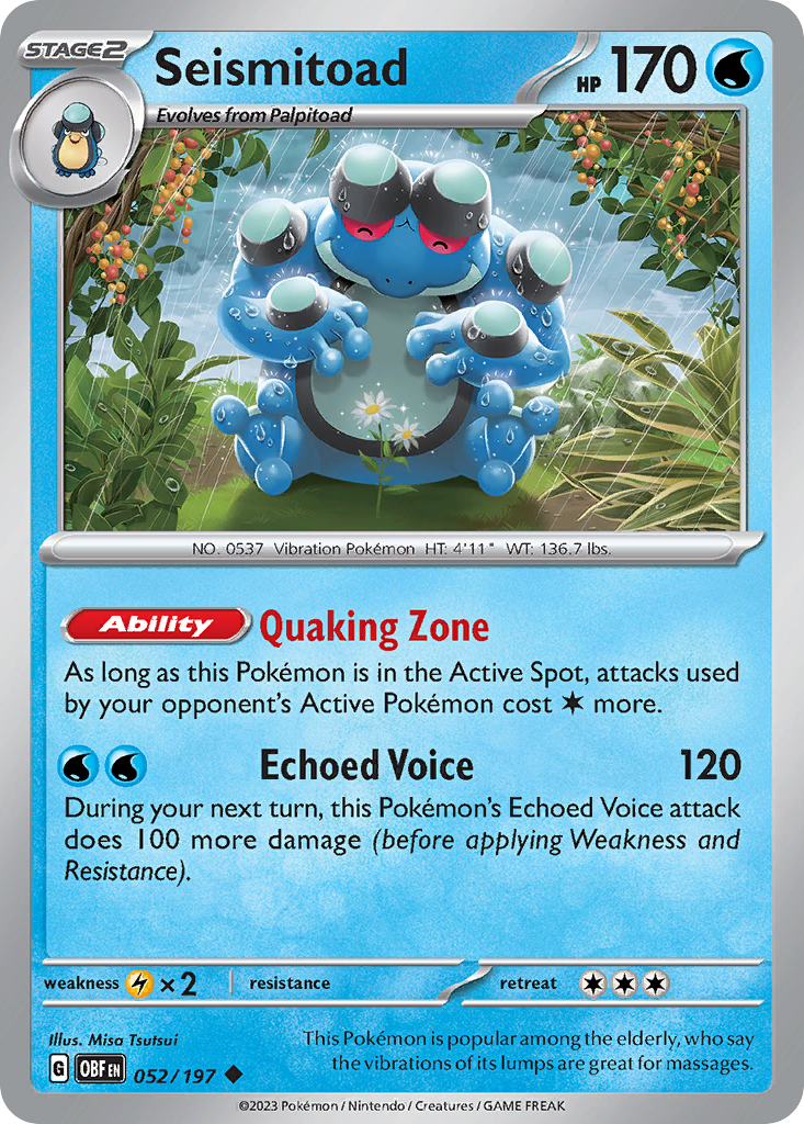 Seismitoad - 52/197 - Uncommon