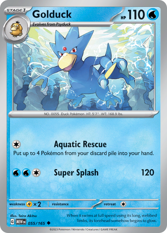 Golduck - 55/165 - Uncommon