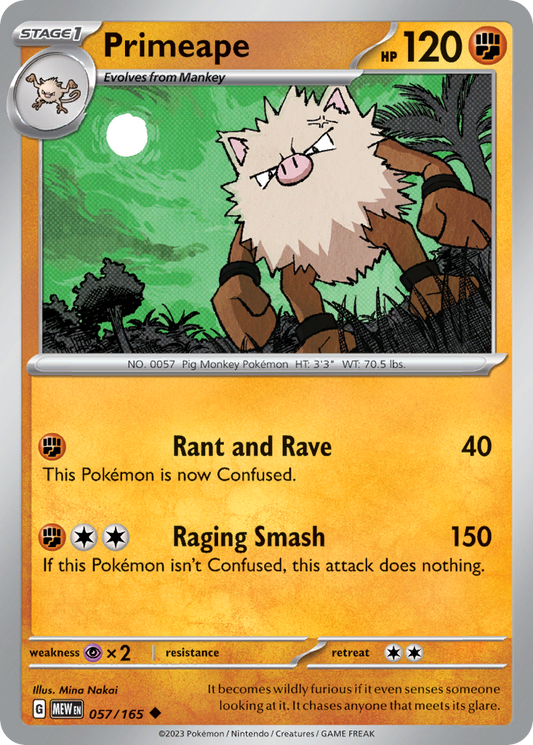 Primeape - 57/165 - Uncommon