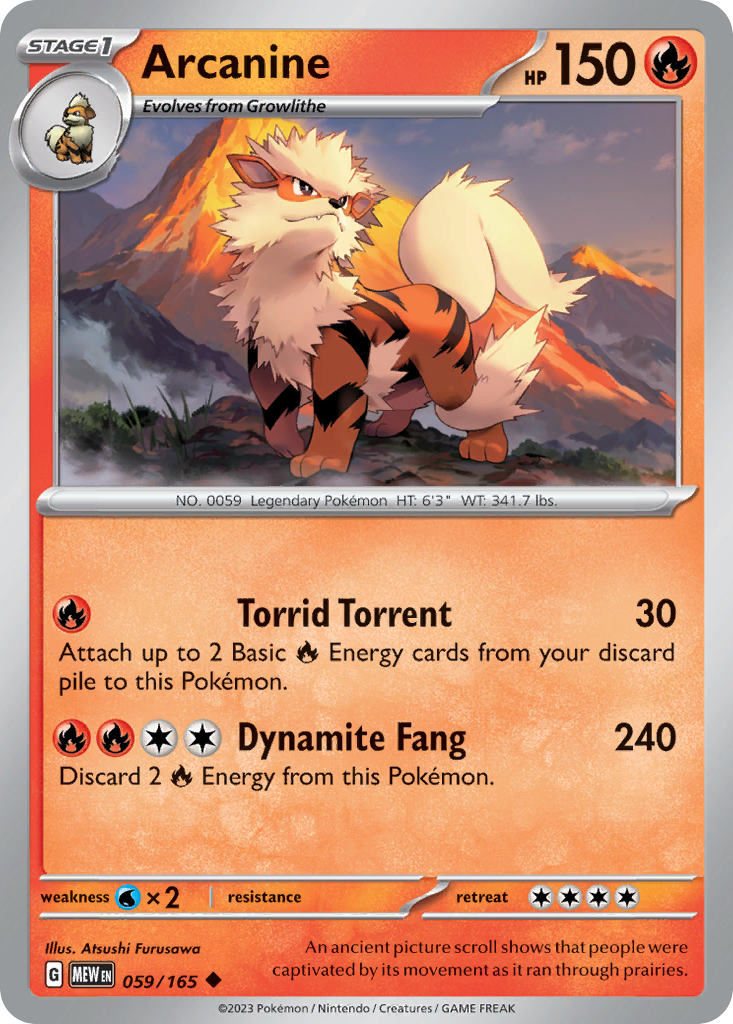 Arcanine - 59/165 - Uncommon