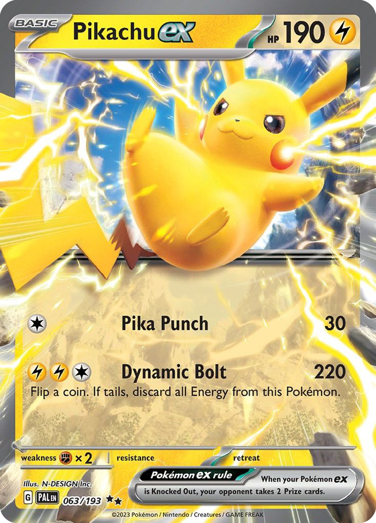 Pikachu ex - 63/193 - Ultra Rare