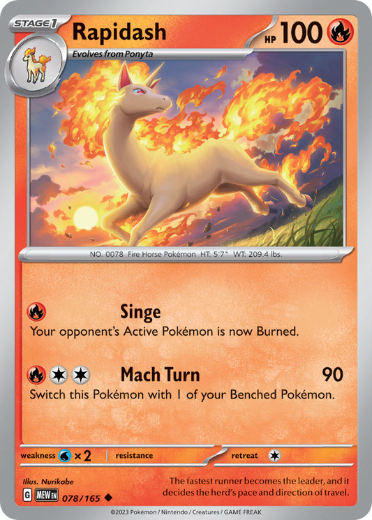 Rapidash - 78/165 - Uncommon