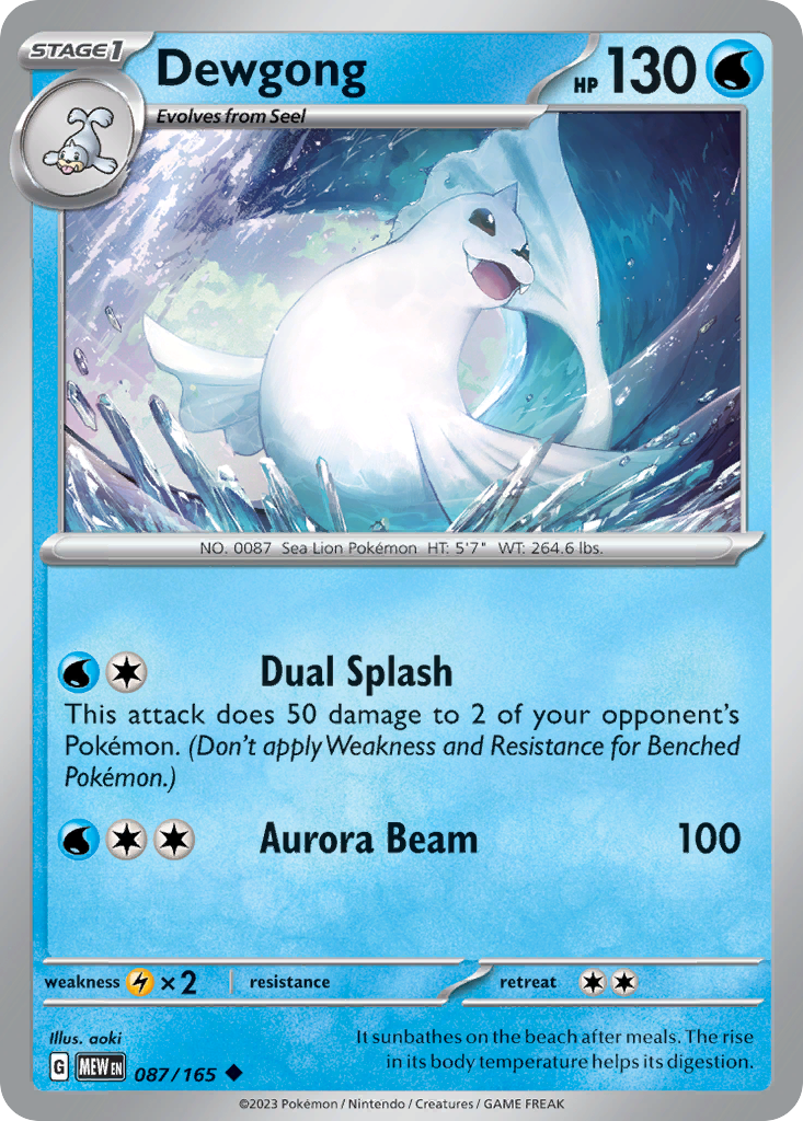 Dewgong - 87/165 - Uncommon