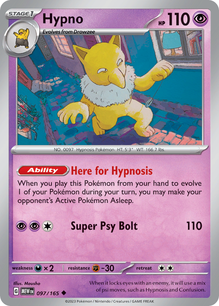 Hypno - 97/165 - Uncommon