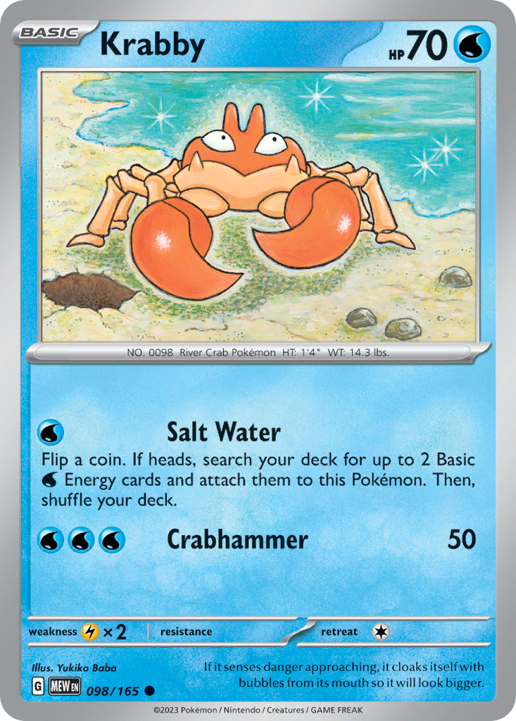 Krabby - 98/165 - Common