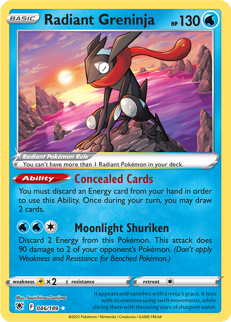 Radiant Greninja - 46/189 - Radiant Rare