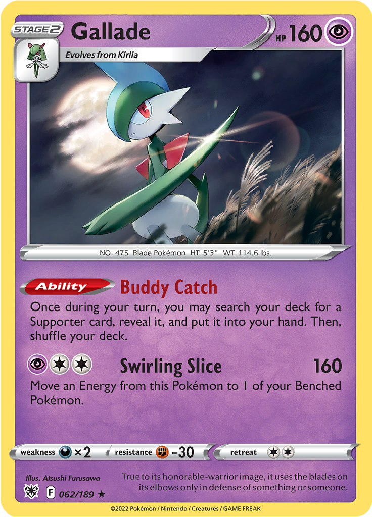 Gallade - 62/189 - Holo Rare