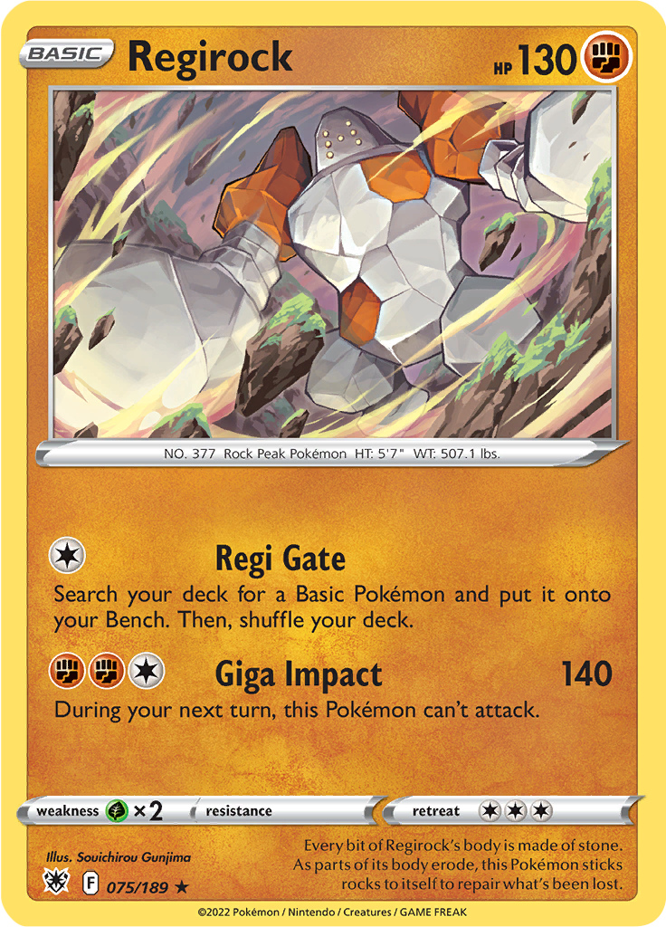 Regirock - 75/189 - Rare