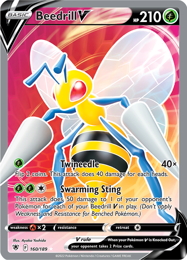 Beedrill V - 160/189 - Full Art Rare