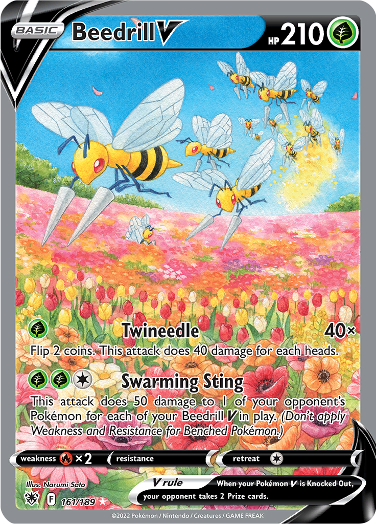 Beedrill V - 161/189 - Full Art Rare