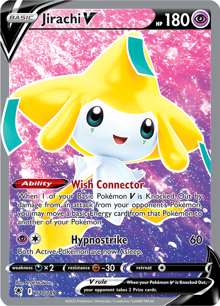 Jirachi V - 170/189 - Full Art Rare