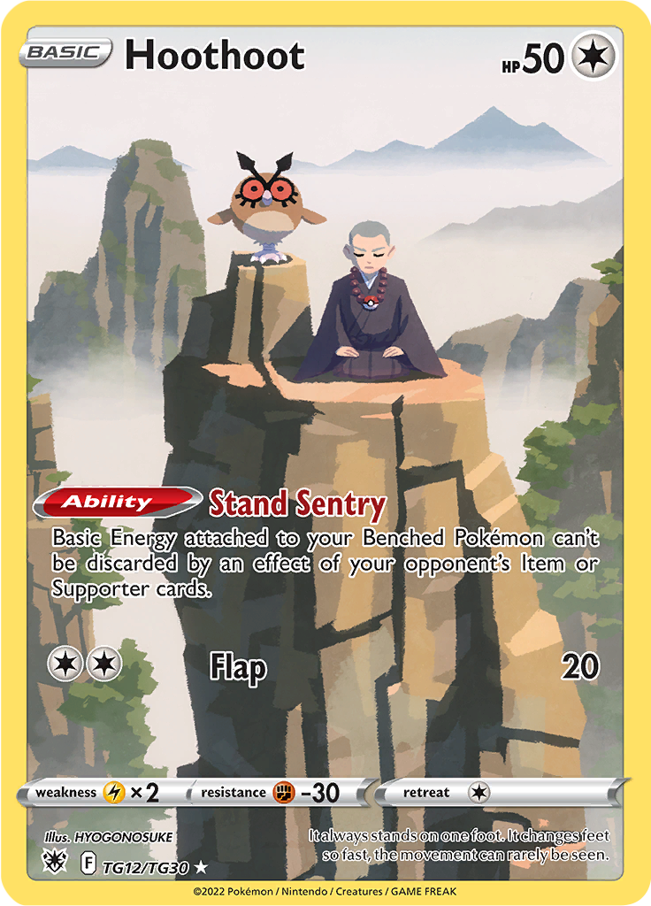 Hoothoot - TG12/TG30 - Character Holo Rare