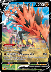 Galarian Zapdos V - TG19/TG30 - Character Super Rare