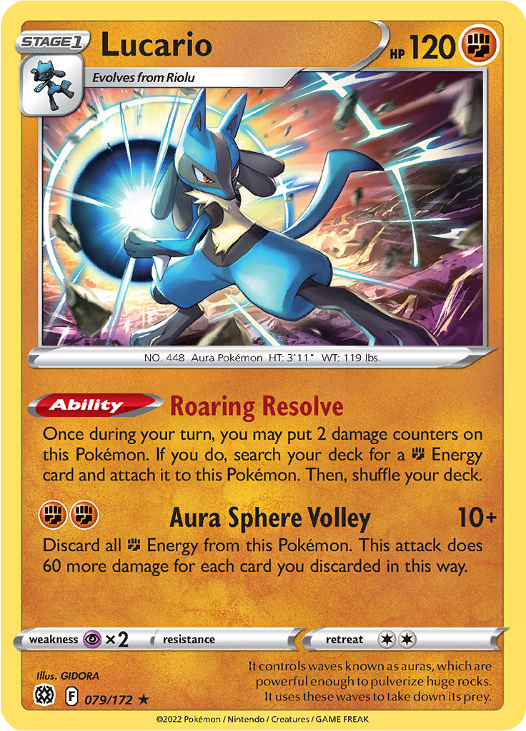 Lucario - 79/172 - Holo Rare