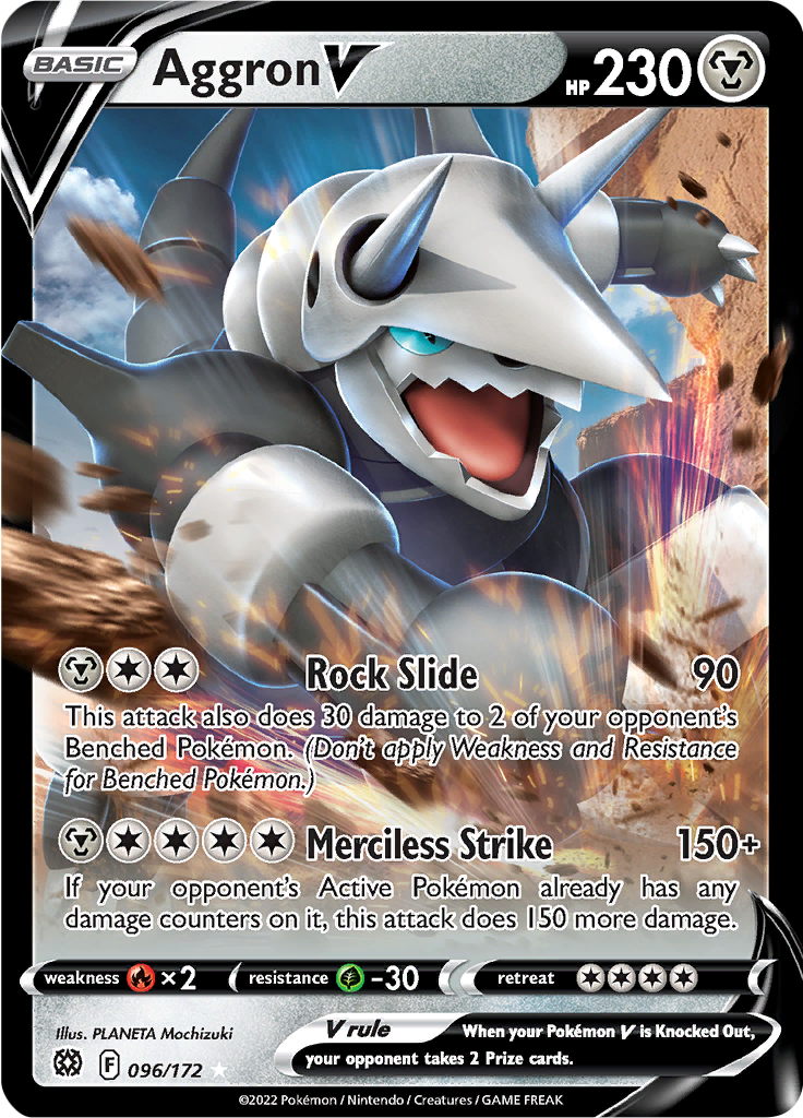 Aggron V - 96/172 - Ultra Rare