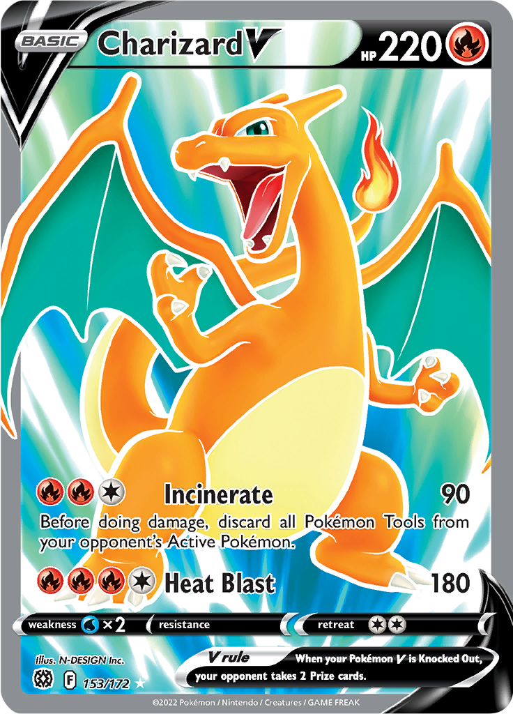 Charizard V - 153/172 - Full Art Rare