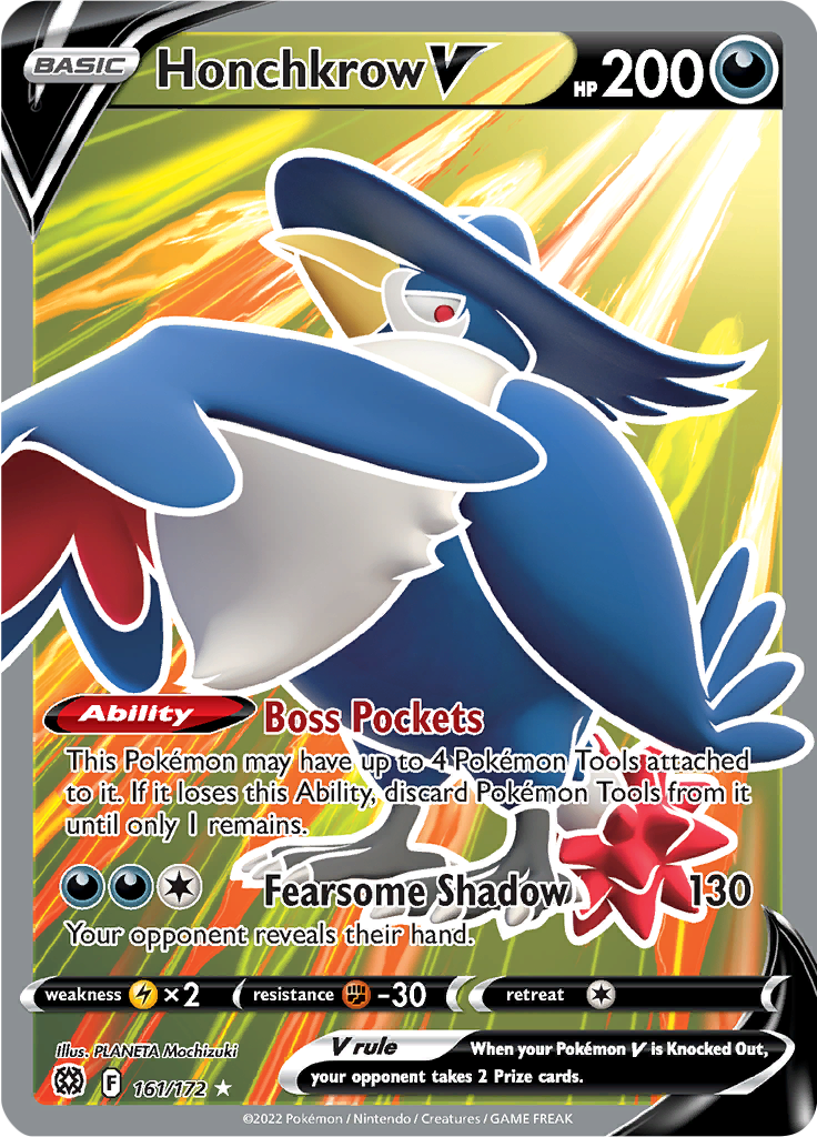 Honchkrow V - 161/172 - Full Art Rare