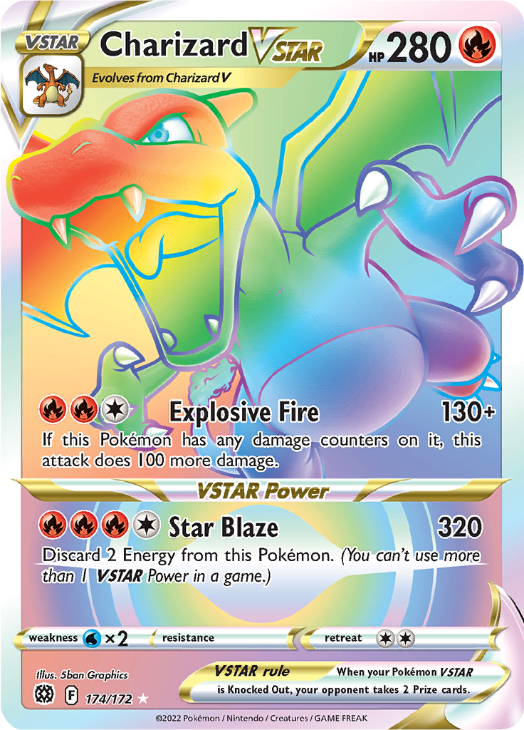 Charizard VSTAR - 174/172 - Rainbow Rare