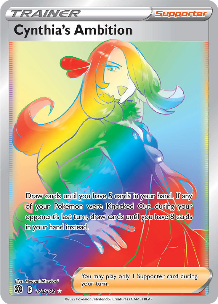 Cynthia's Ambition - 178/172 - Rainbow Rare