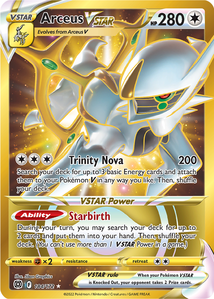 Arceus VSTAR - 184/172 - Secret Rare