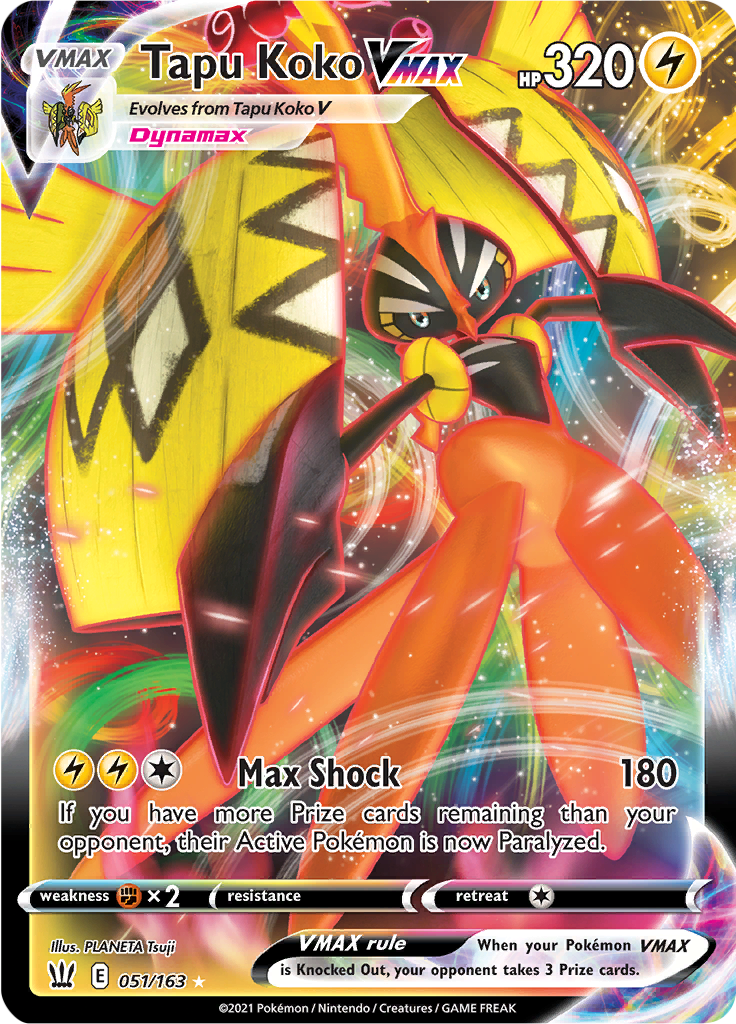 Tapu Koko VMAX - 51/163 - Ultra Rare