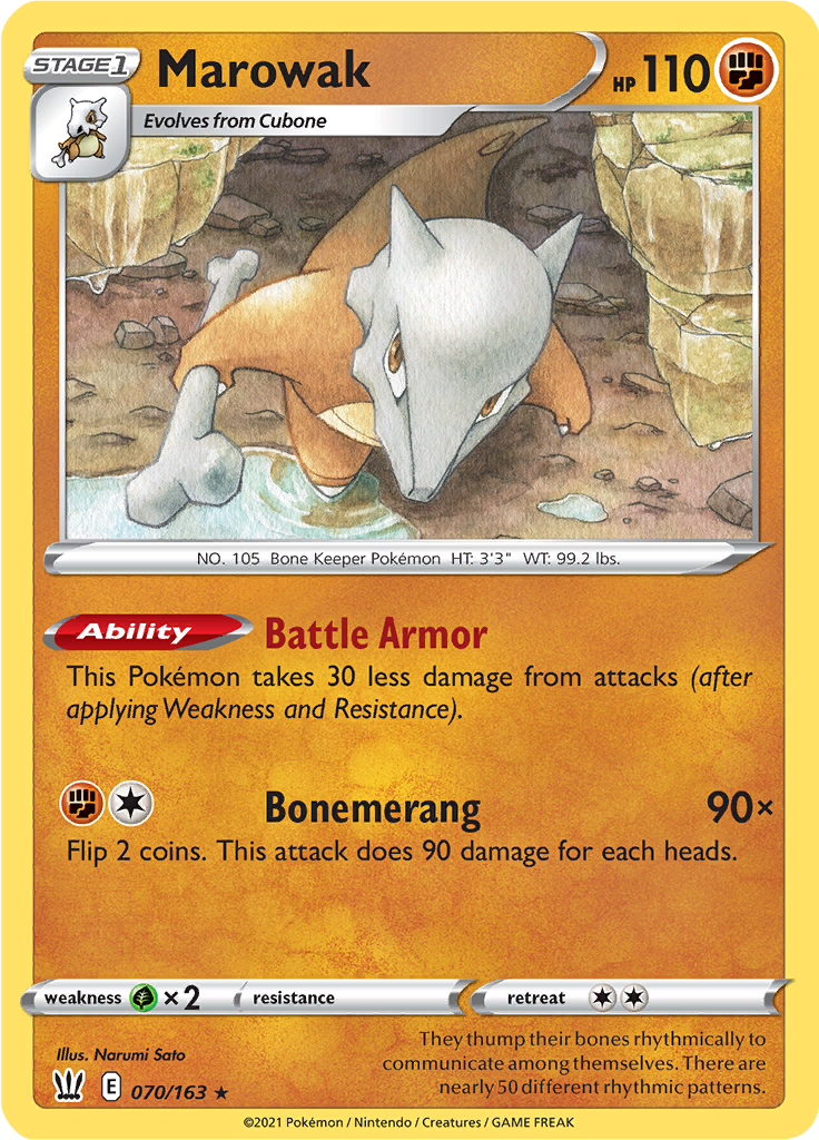 Marowak - 70/163 - Rare