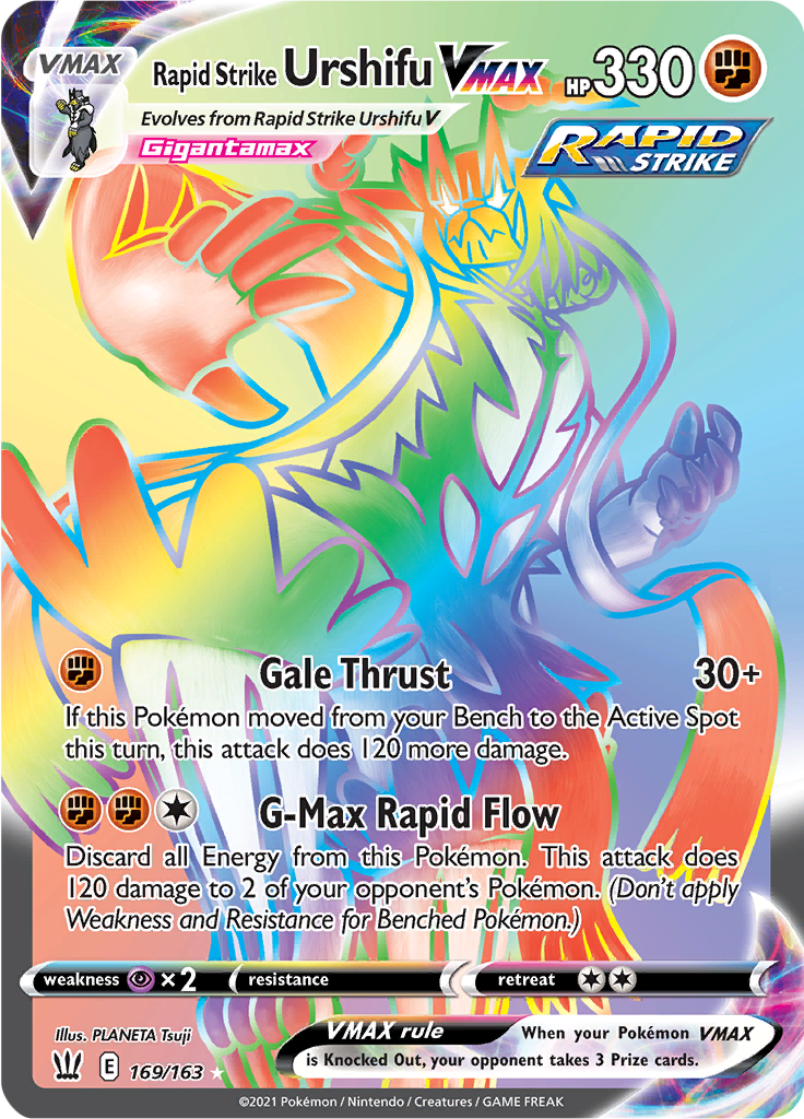 Rapid Strike Urshifu VMAX - 169/163 - Rainbow Rare
