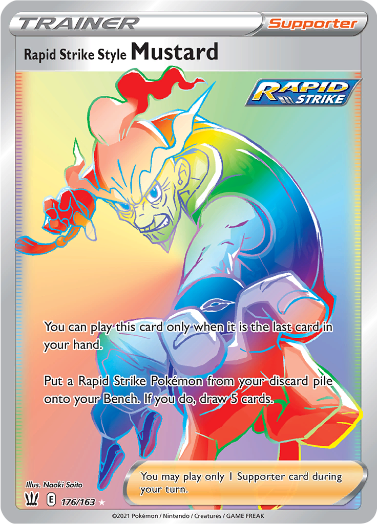 Rapid Strike Style Mustard - 176/163 - Rainbow Rare