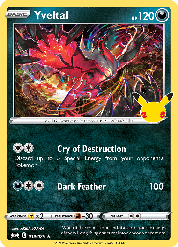 Yveltal - 19/25 - Rare