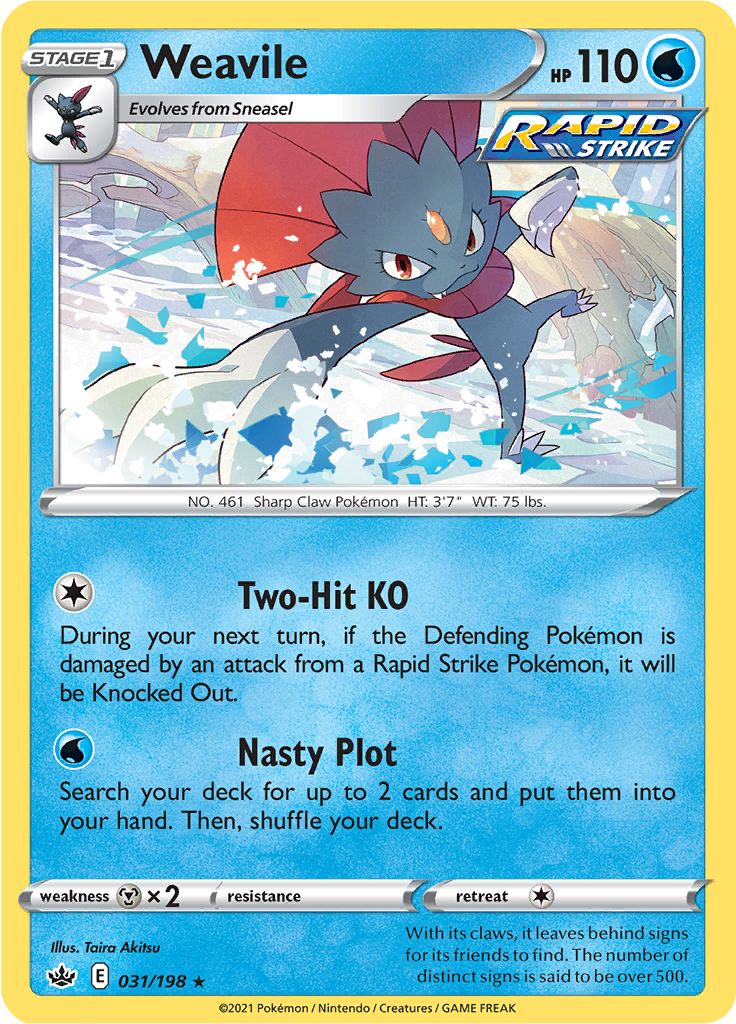 Weavile - 31/198 - Holo Rare