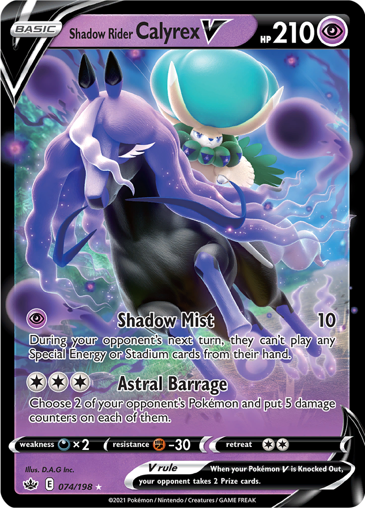 Shadow Rider Calyrex V - 74/198 - Ultra Rare