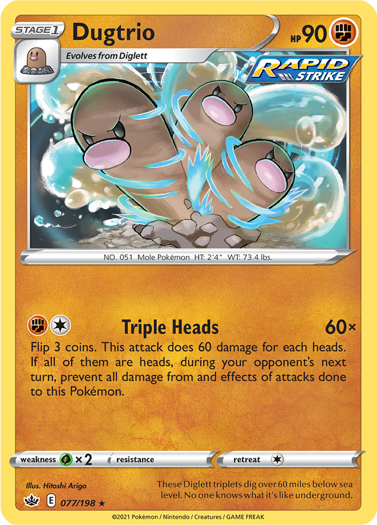 Dugtrio - 77/198 - Rare