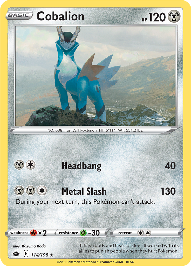 Cobalion - 114/198 - Holo Rare