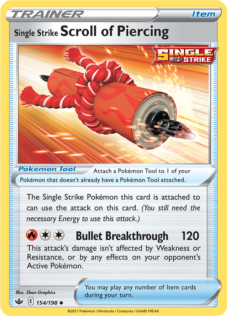 Single Strike Scroll of Piercing - 154/198 - Uncommon ESPAÑOL