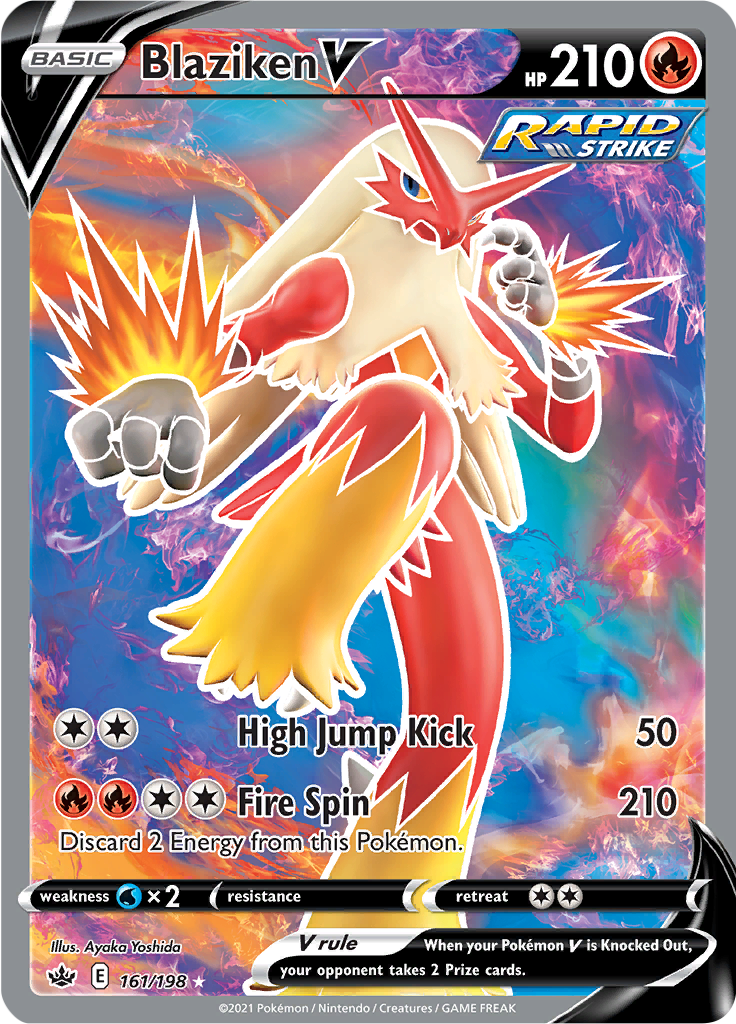 Blaziken V - 161/198 - Full Art Rare