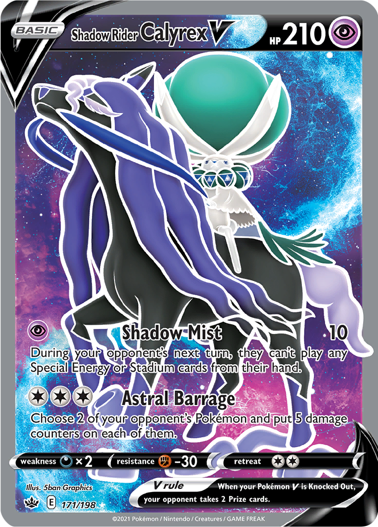 Shadow Rider Calyrex V - 171/198 - Full Art Rare